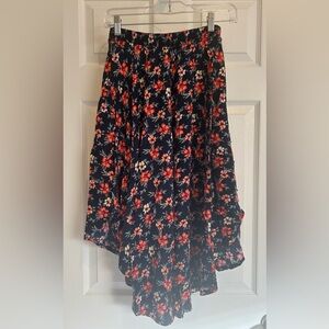 Hollister high-low floral midi skirt